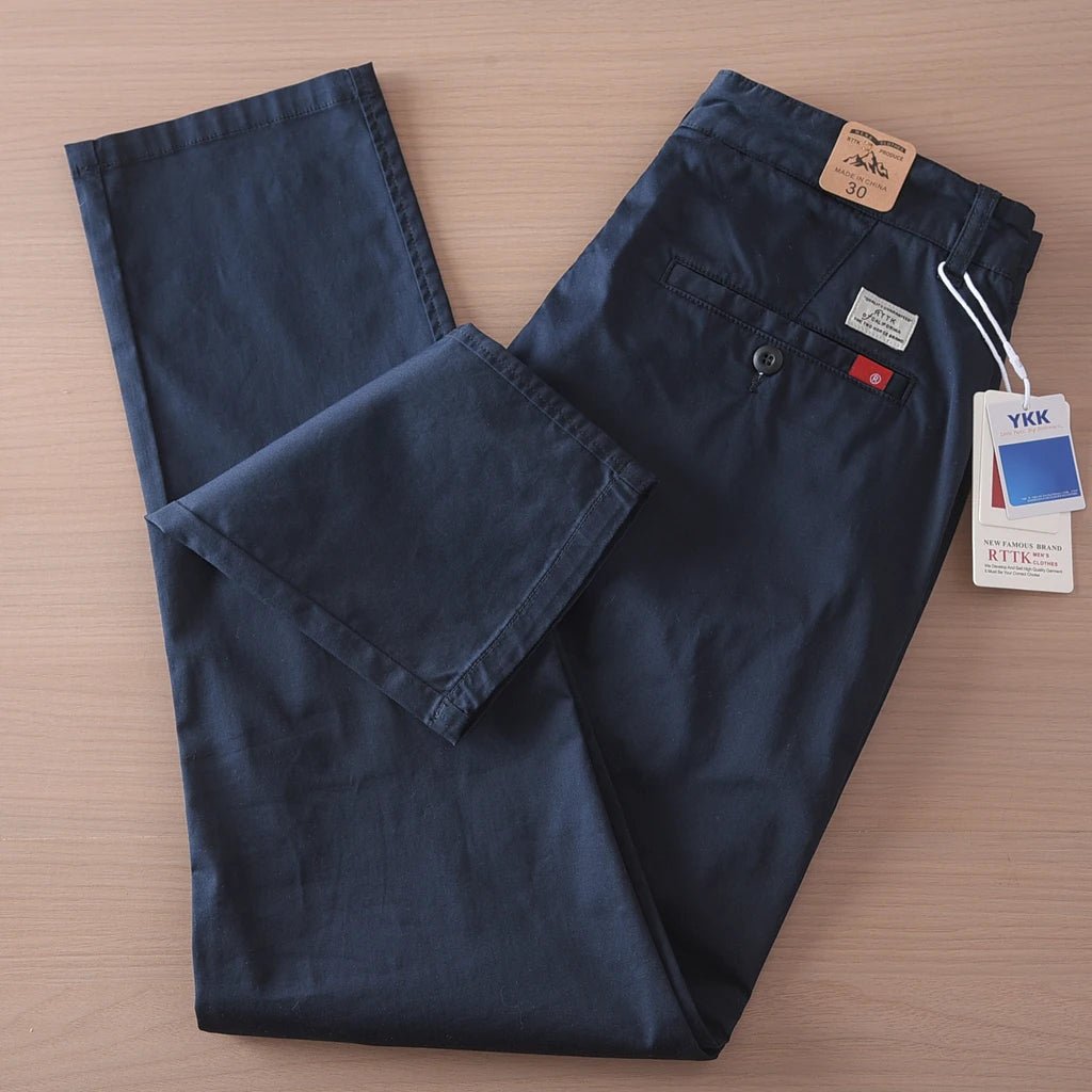 Ejecutivo straight fit chino with 97% de algodón