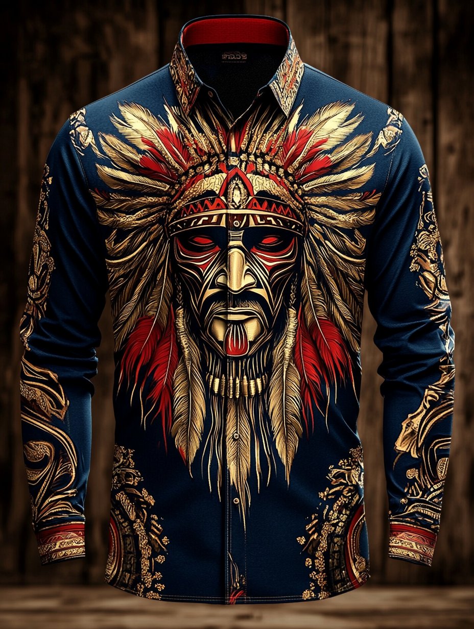 Camisa de lujo Gorgeous de manga larga para hombre