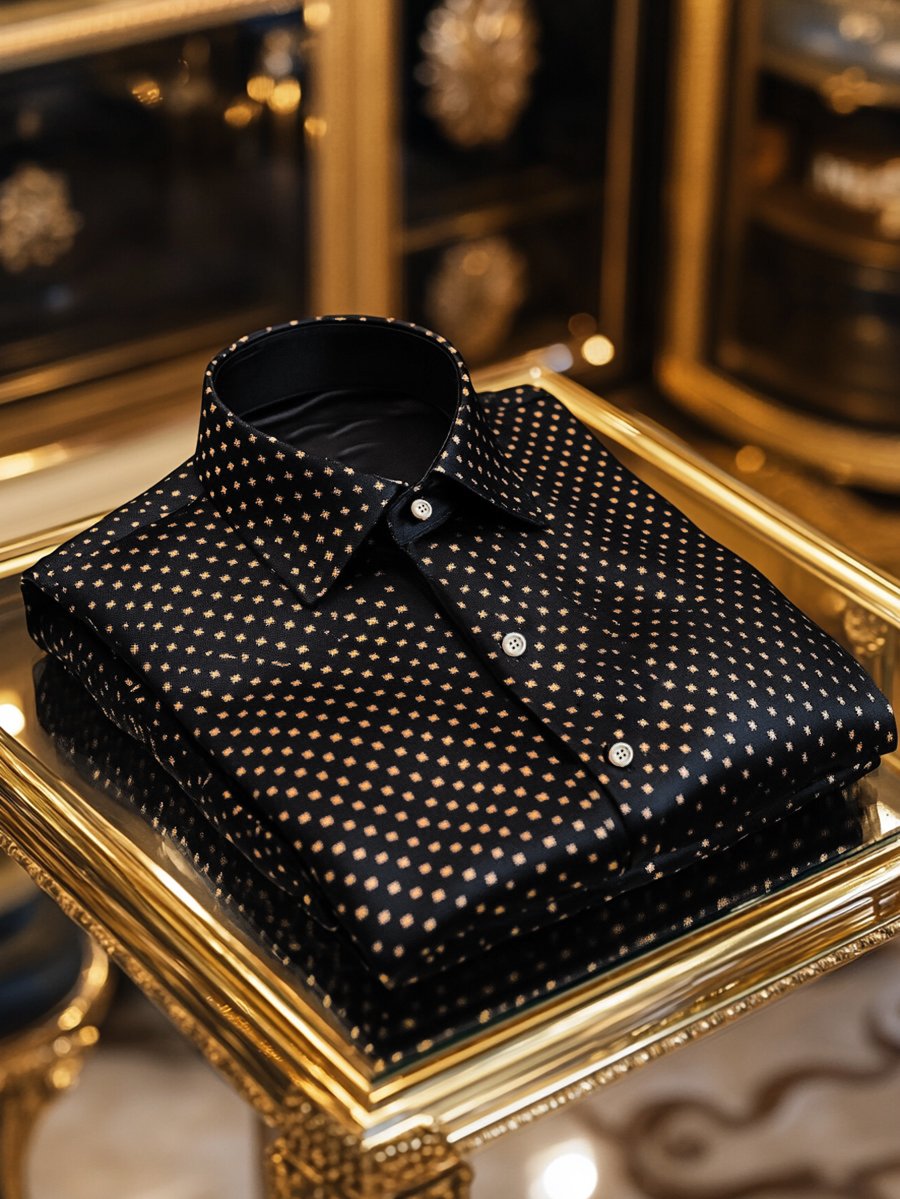 para hombre de lujo ejecutivo de manga larga camisa