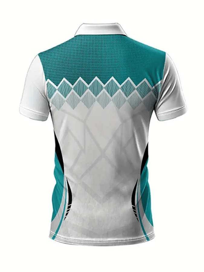 Camisa polo Golf casual estampado casual para hombre