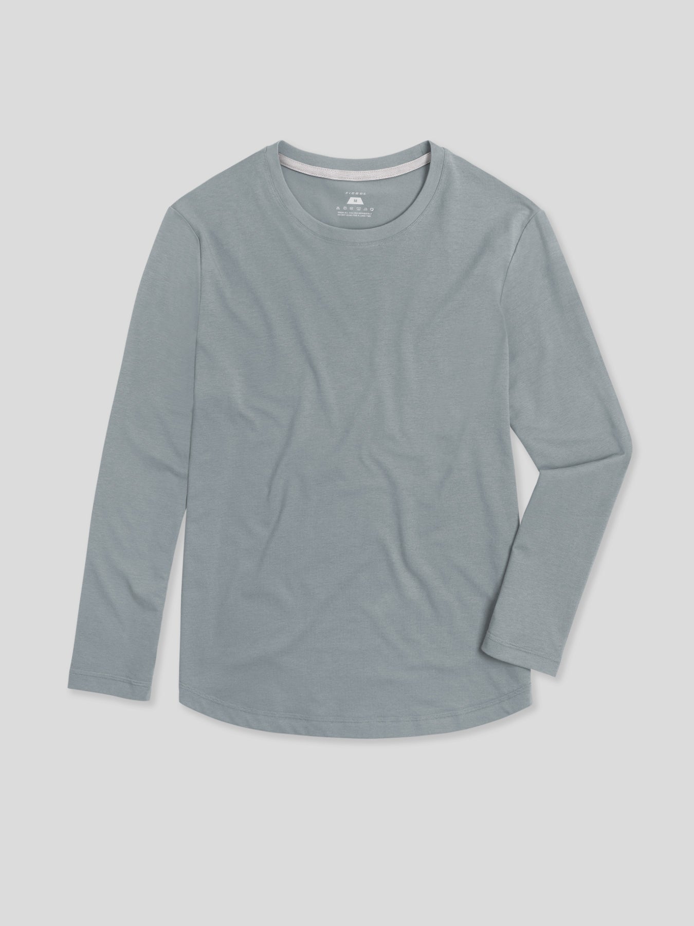 StaySmooth de manga larga Curve Hem Tee: de corte entallado