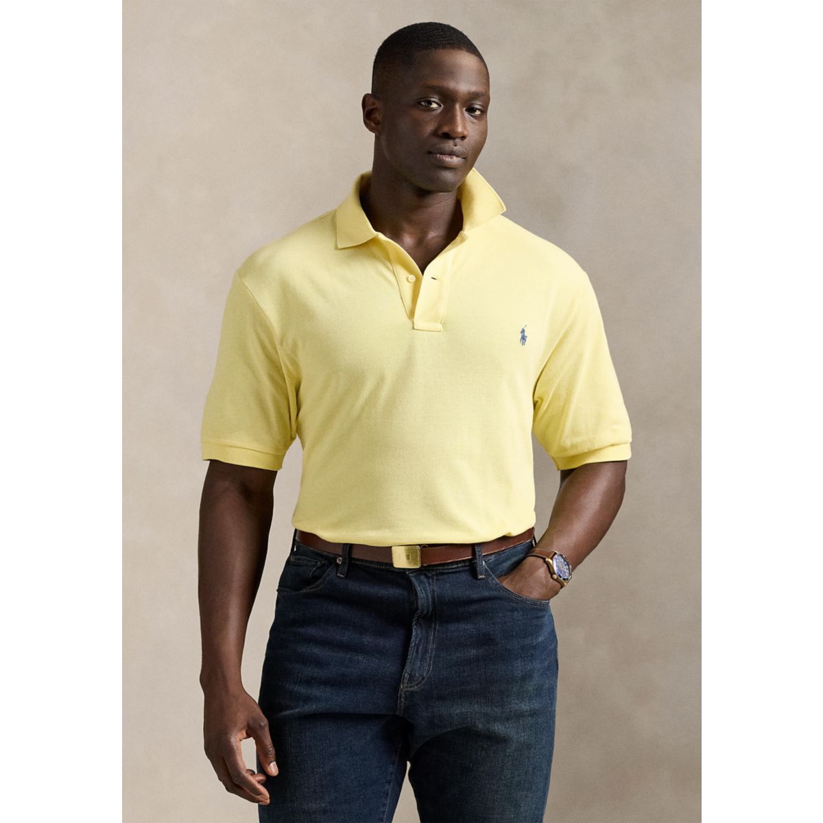 Big & Tall The Iconic Mesh Polo Shirt - 7
