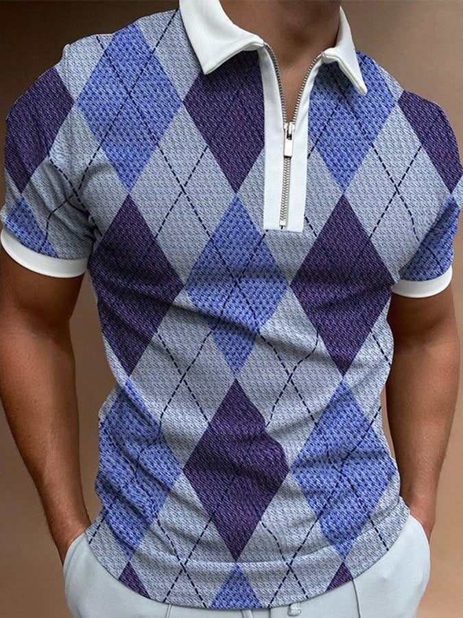Camisa polo de manga corta estampado Pullover