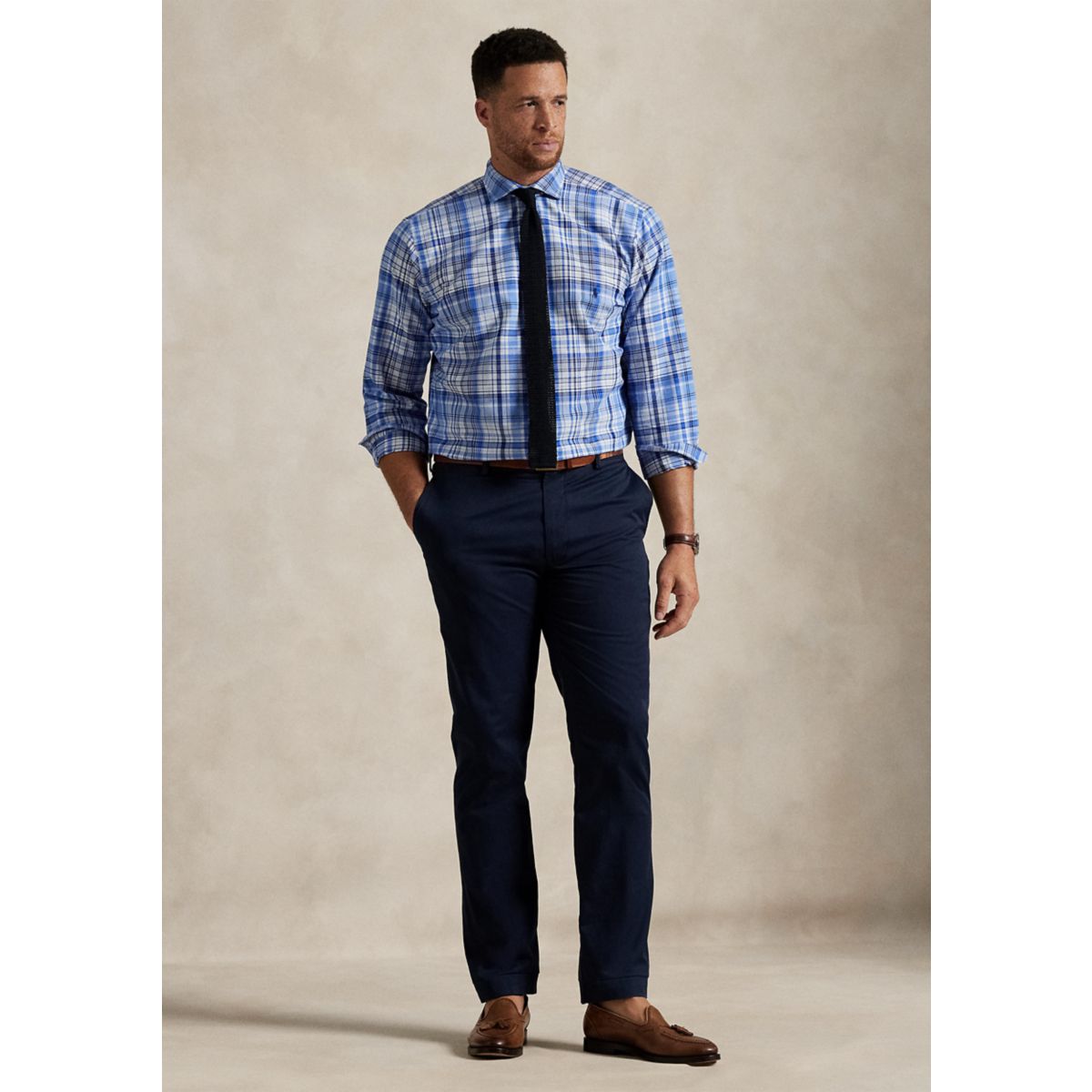 Big & Tall Plaid Oxford Shirt - 3