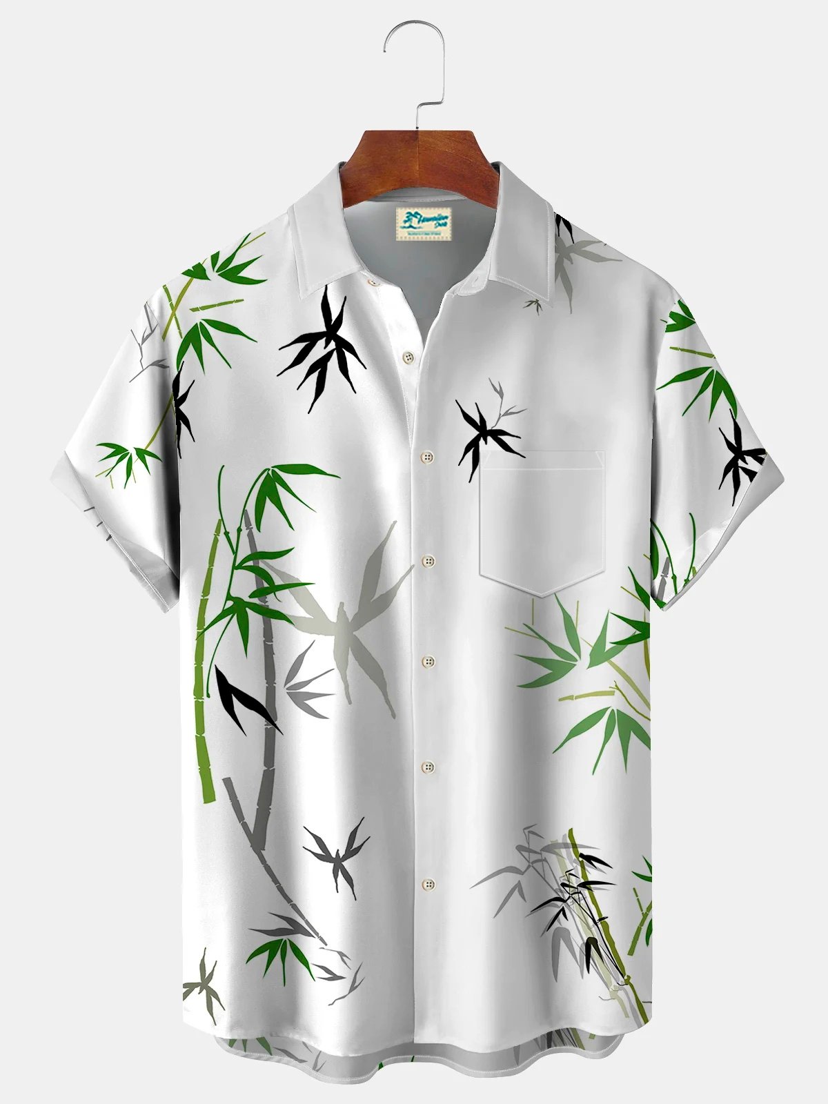 para hombre Hawaiian Flora Print casual camisa