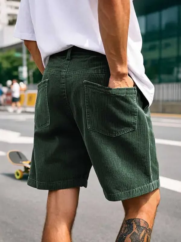 Shorts vintage Multi-bolsillo Cargo para hombre