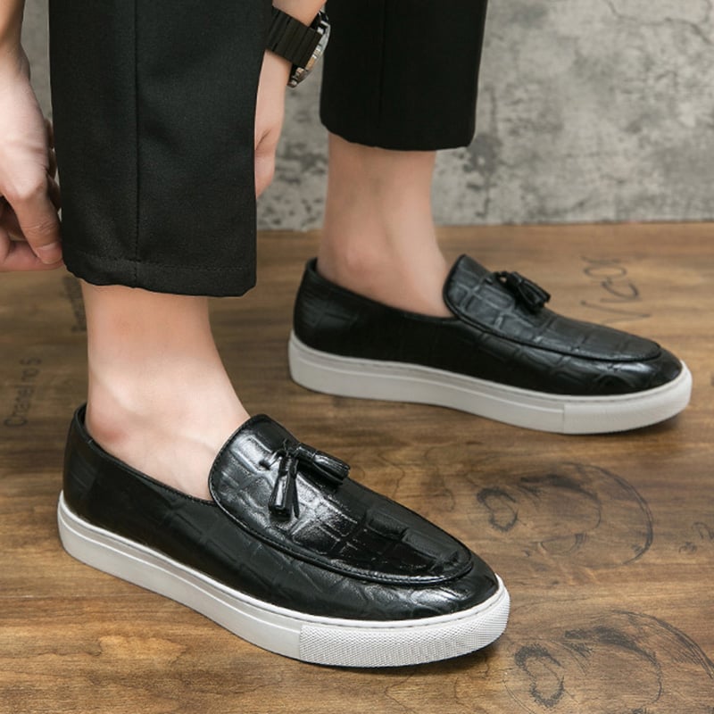 Zapatos retro ejecutivo casual Tassel Leather