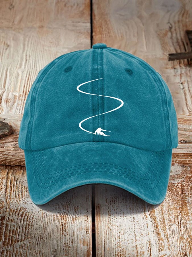 Ski enthusiasts estampado hat
