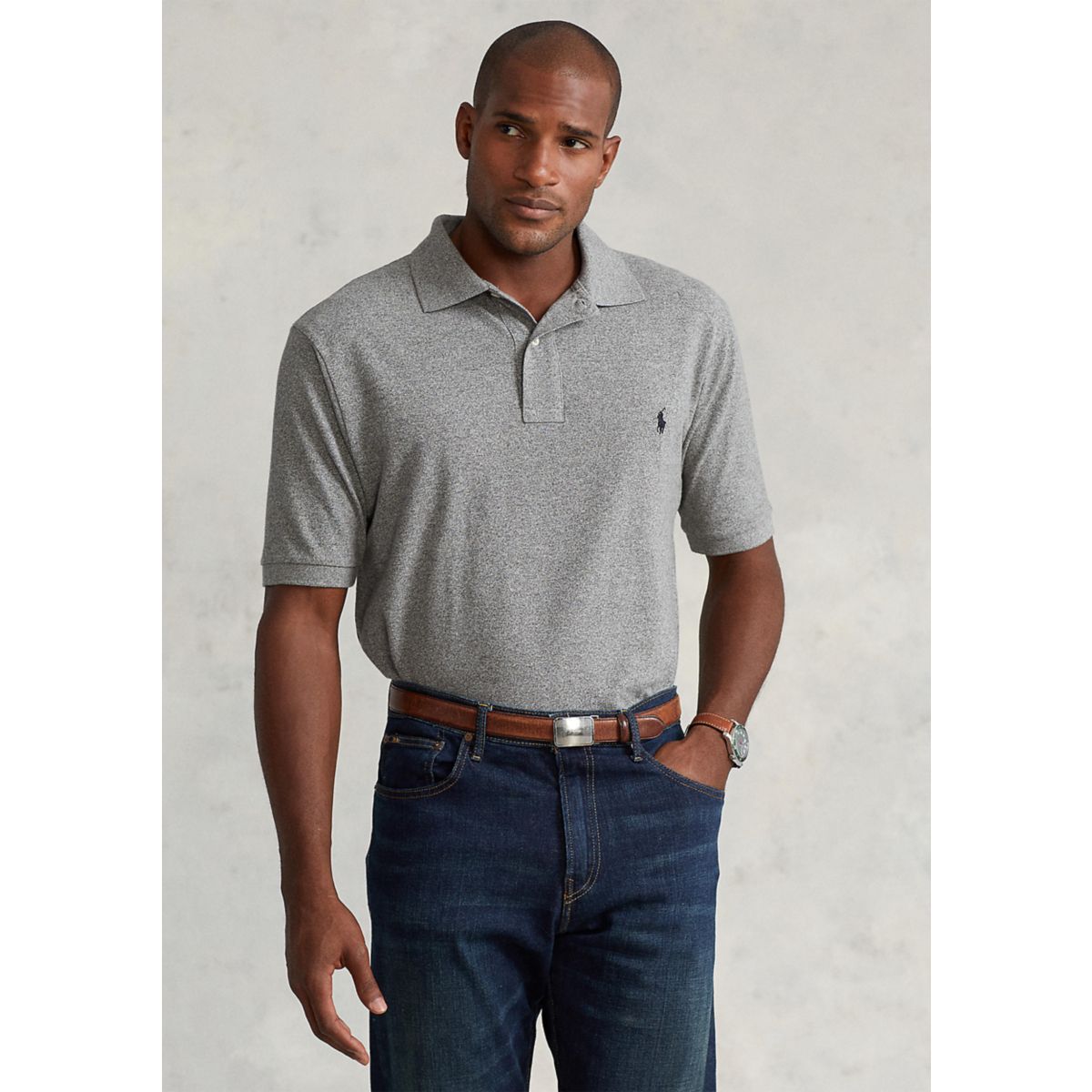 Big & Tall Classic Fit Mesh Polo Shirt - 9