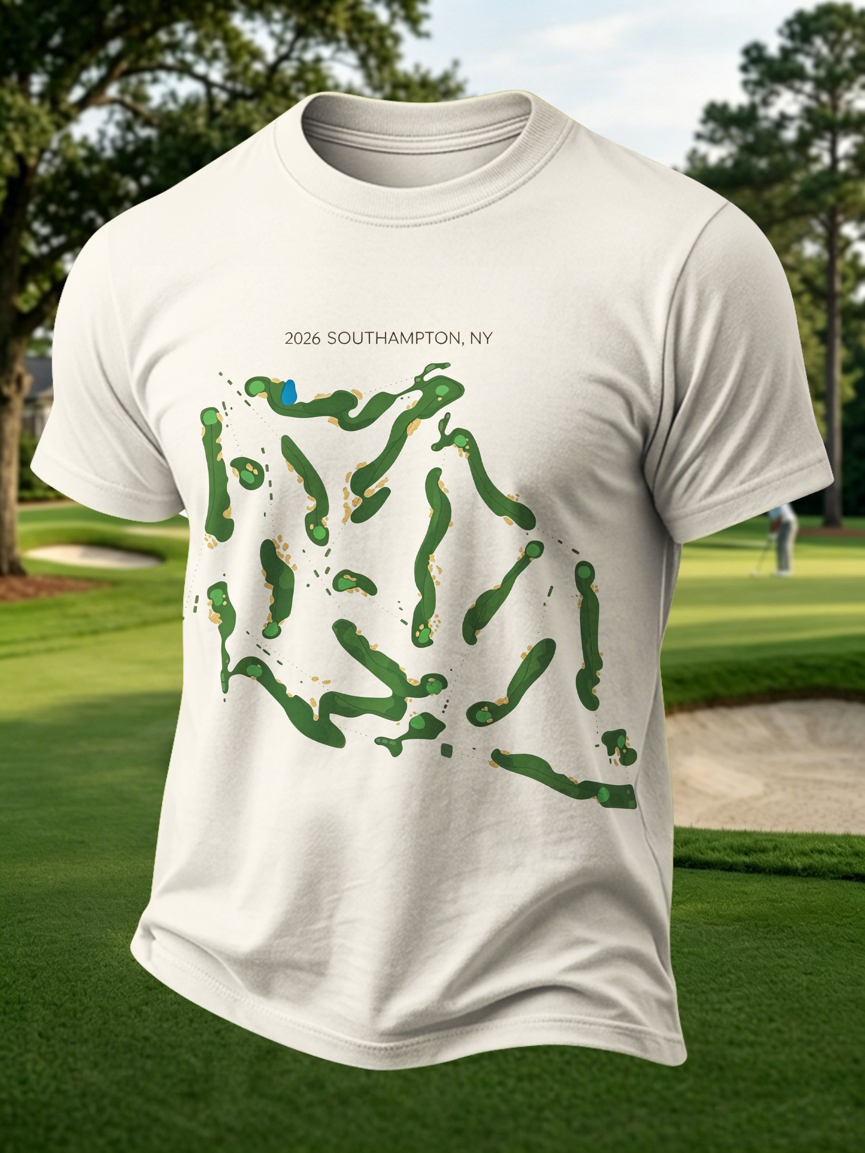 Golf Enthusiast estampado casual Tops para hombre