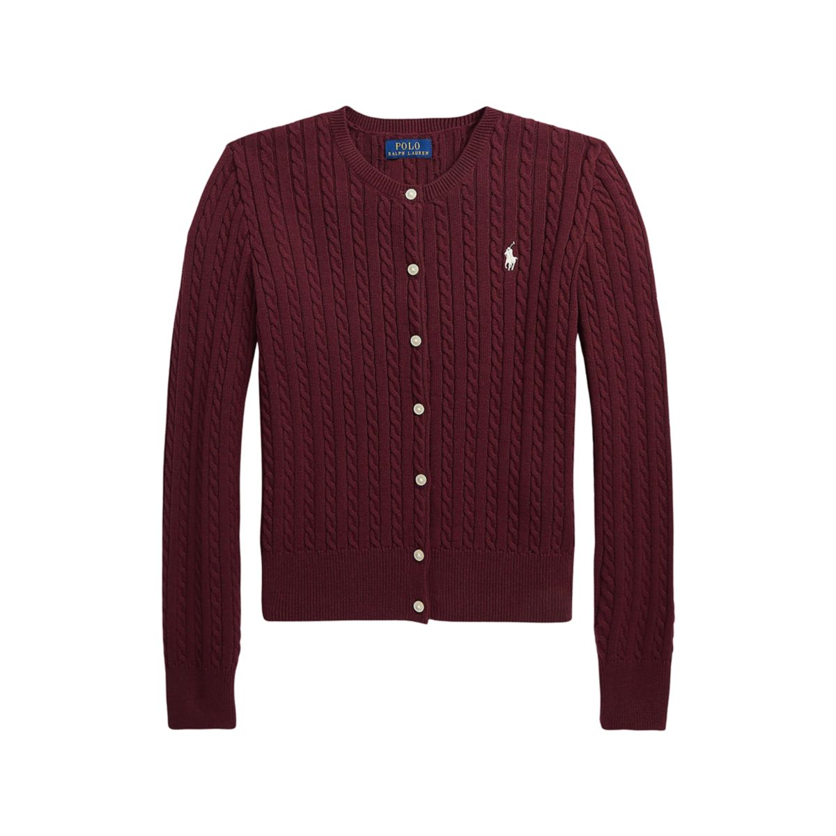 Girls 7-16 Mini-Cable Cotton Cardigan - 4
