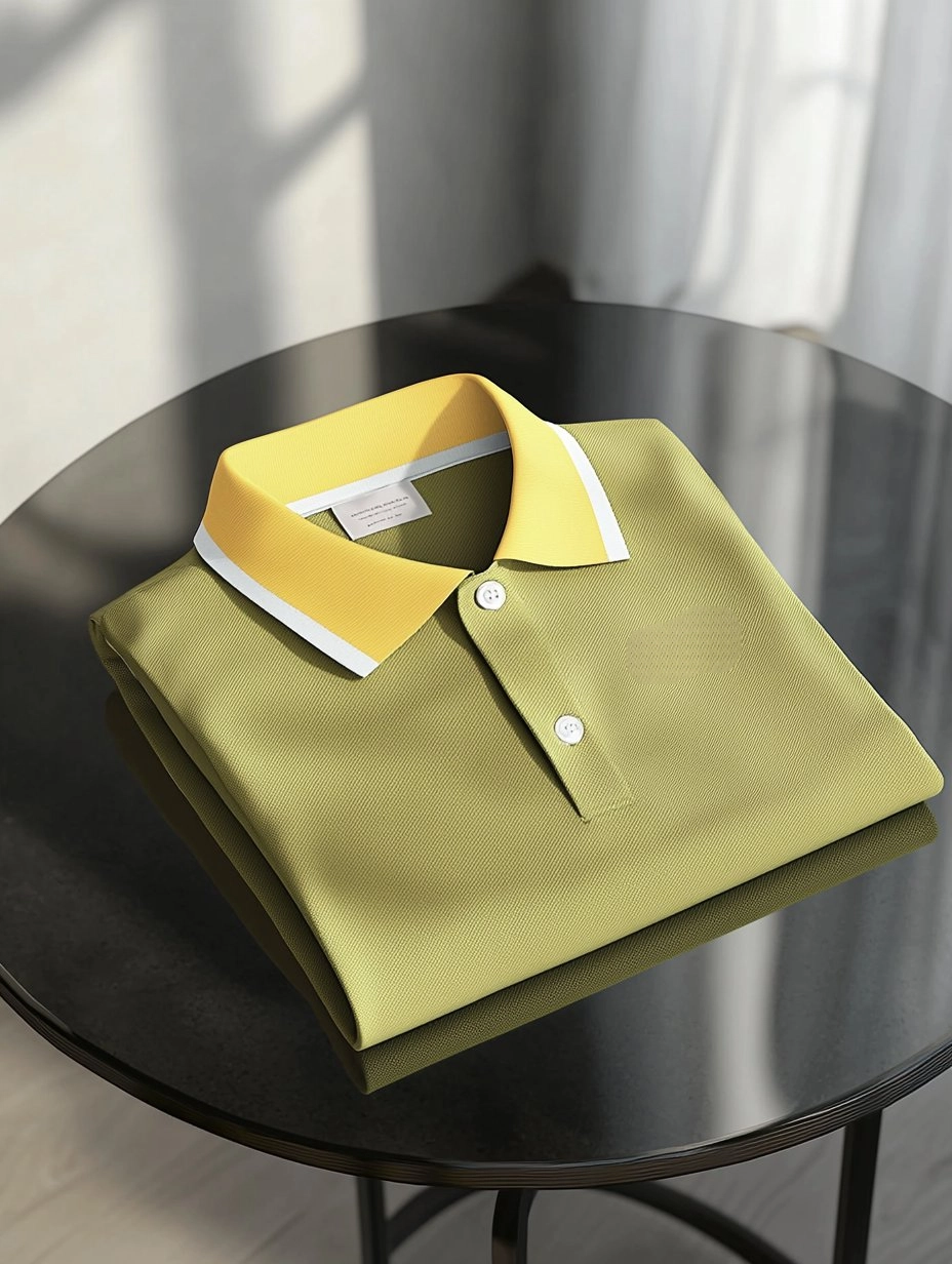 Camisa polo ejecutivo casual bordado Button de manga corta para hombre