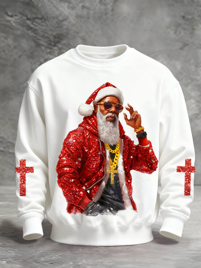 Sudadera Christmas estampado Pullover para hombre