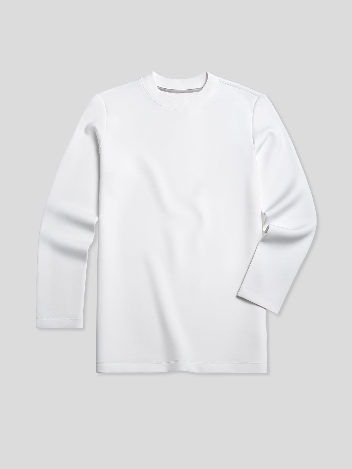 Modal Blend Elbow Patch de manga larga Tee:de corte entallado