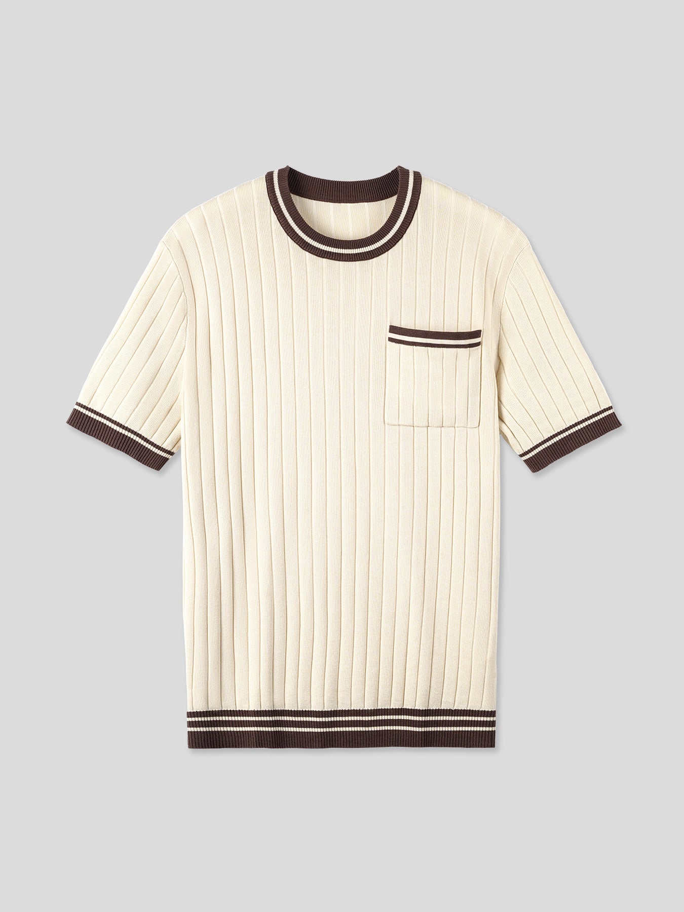 Camiseta Gentletejido vintage Style de manga corta tejidoted
