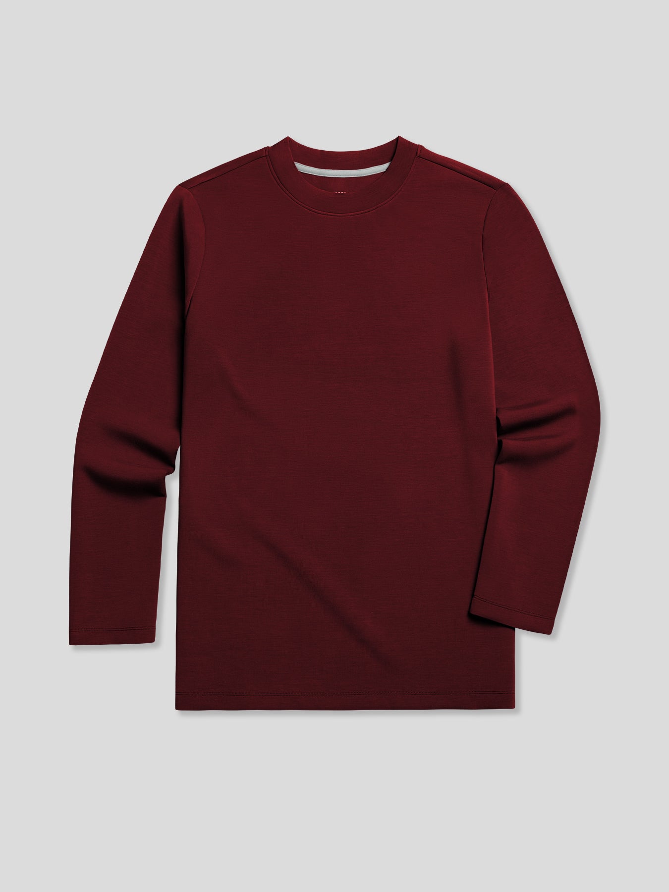 Modal Blend Elbow Patch de manga larga Tee:de corte entallado