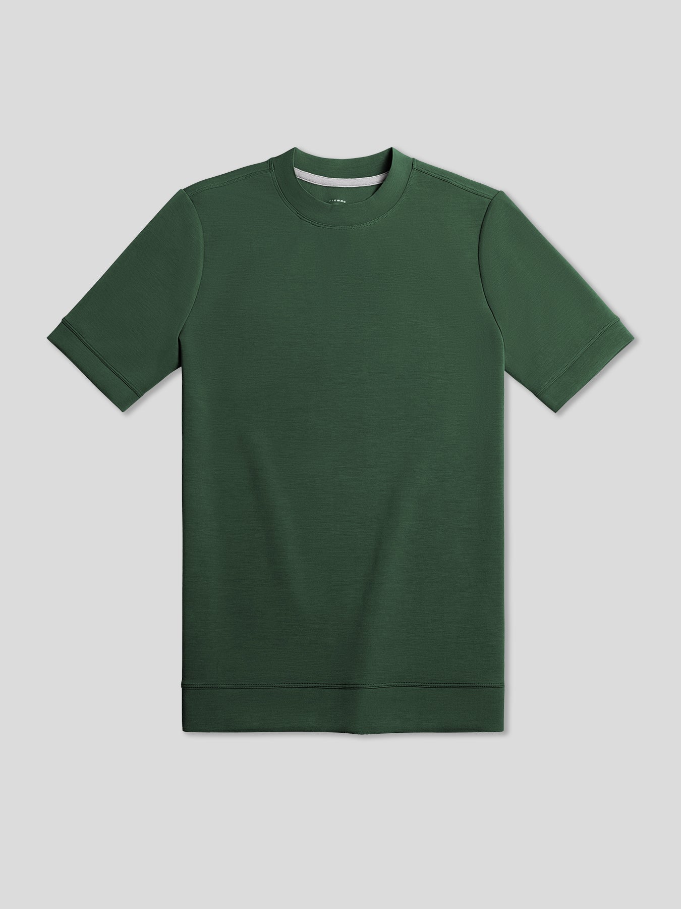 Modal Blend de manga corta Tee:de corte entallado