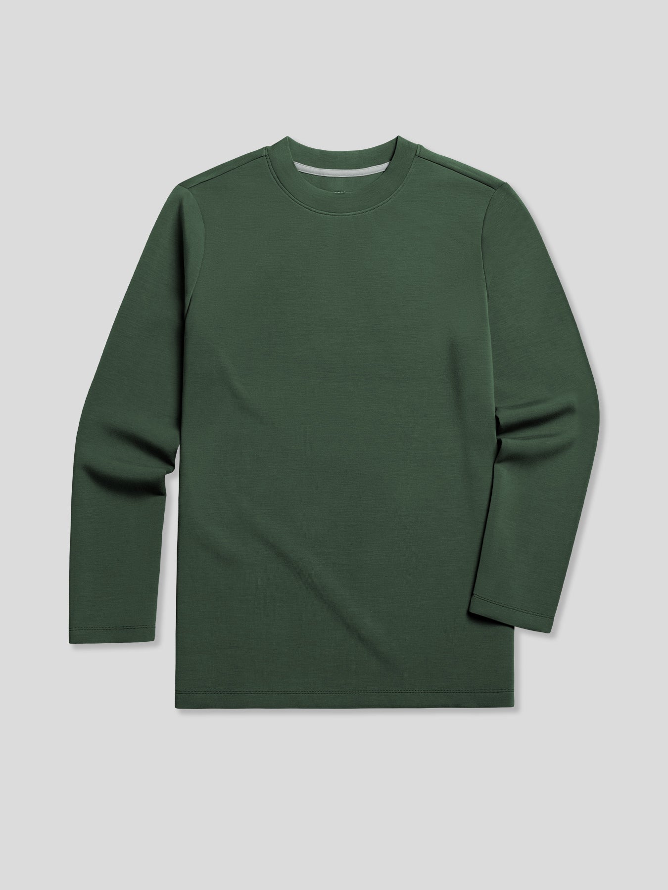 Modal Blend Elbow Patch de manga larga Tee:de corte entallado