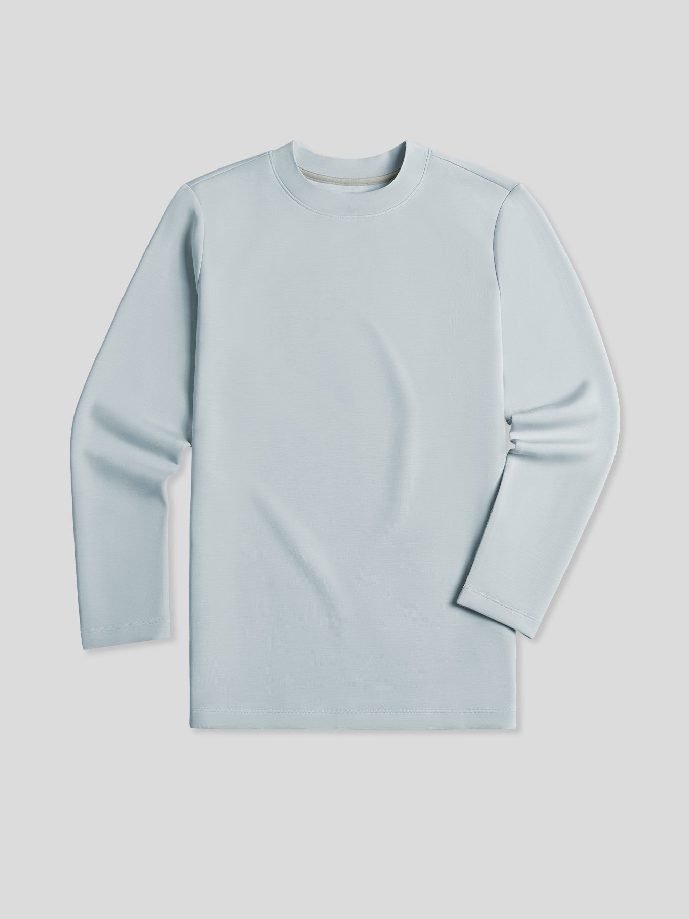 Modal Blend Elbow Patch de manga larga Tee:de corte entallado