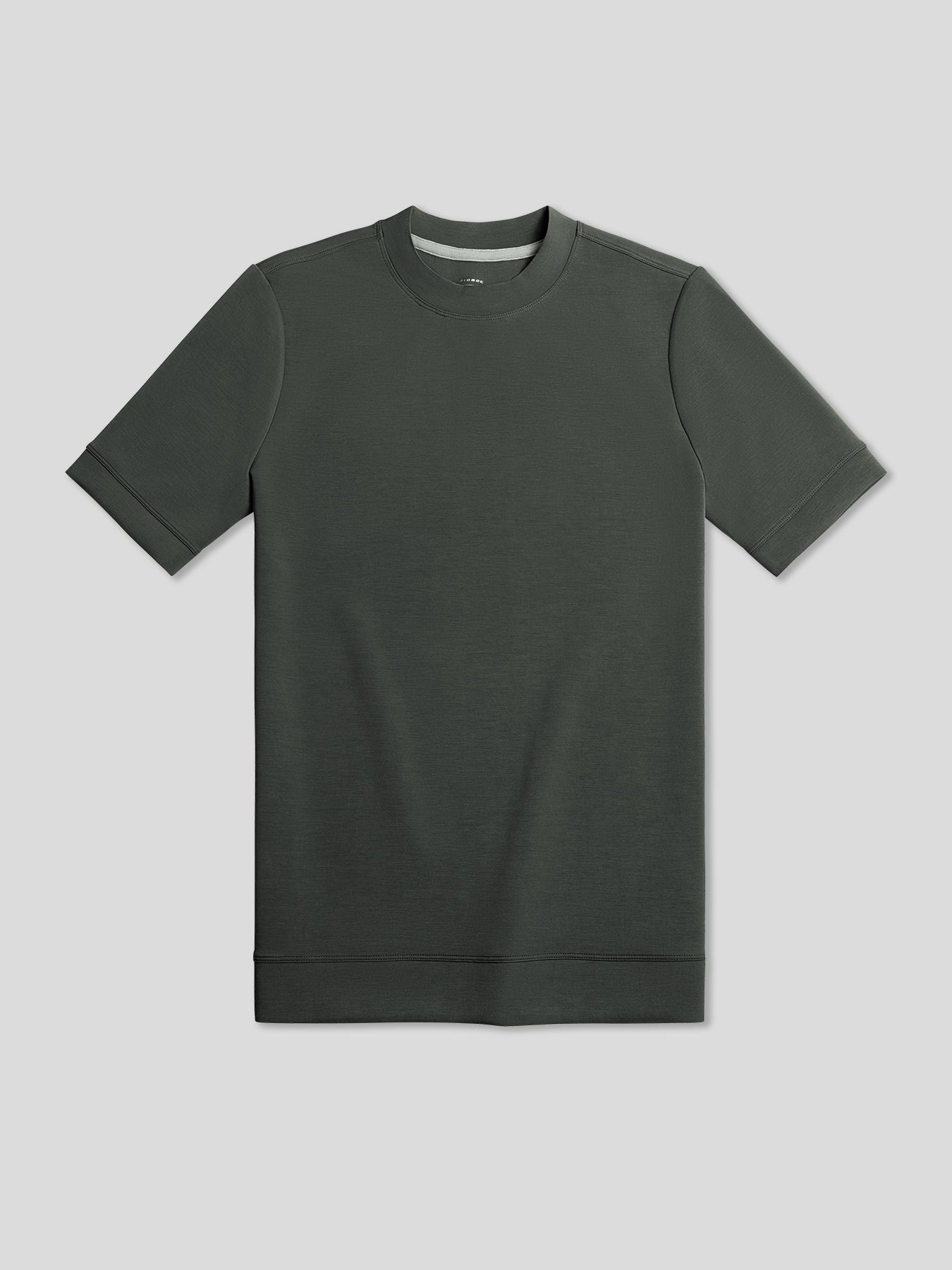 Modal Blend de manga corta Tee:de corte entallado