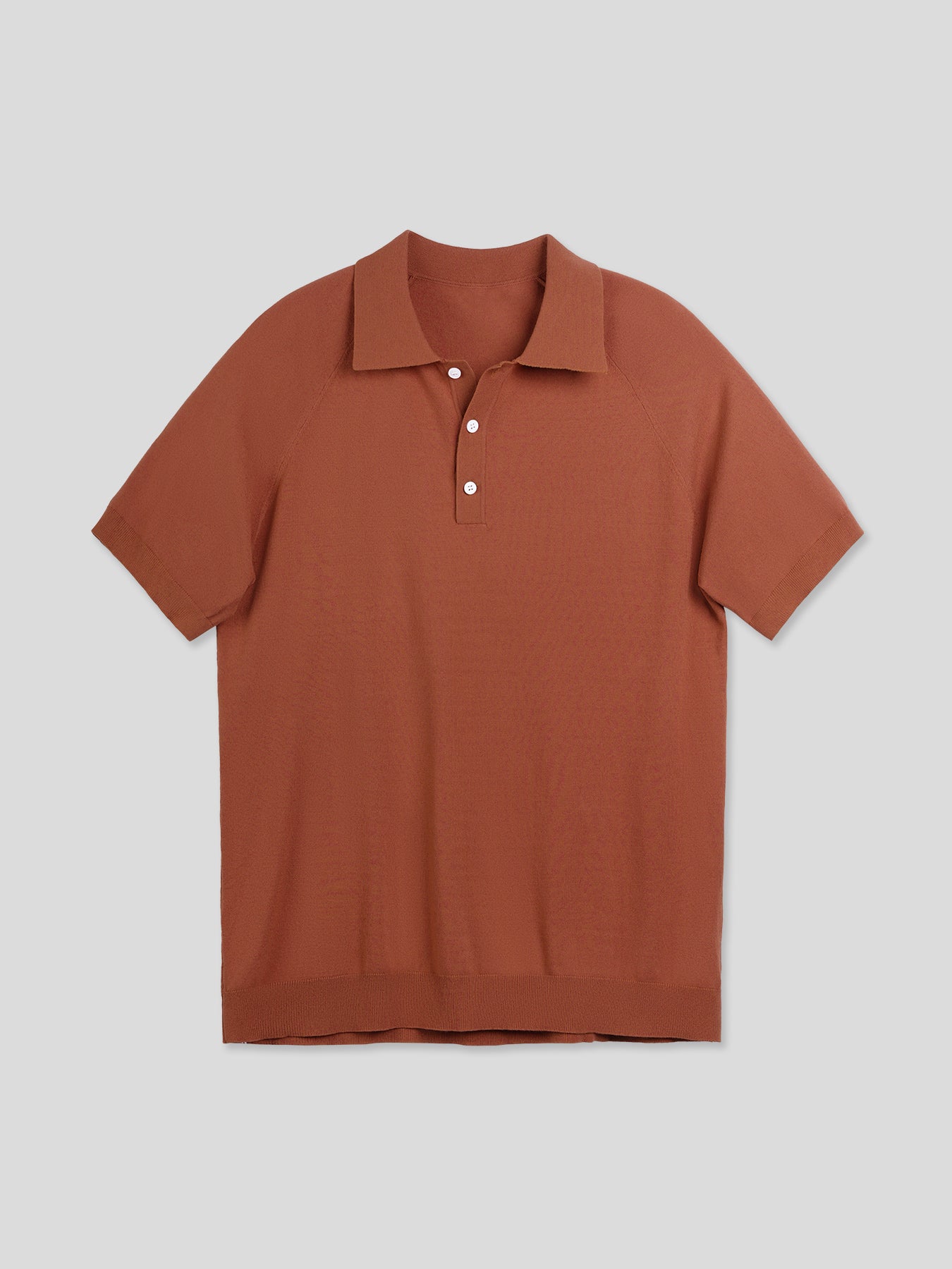 Gentletejido de manga corta tejidoted Polo