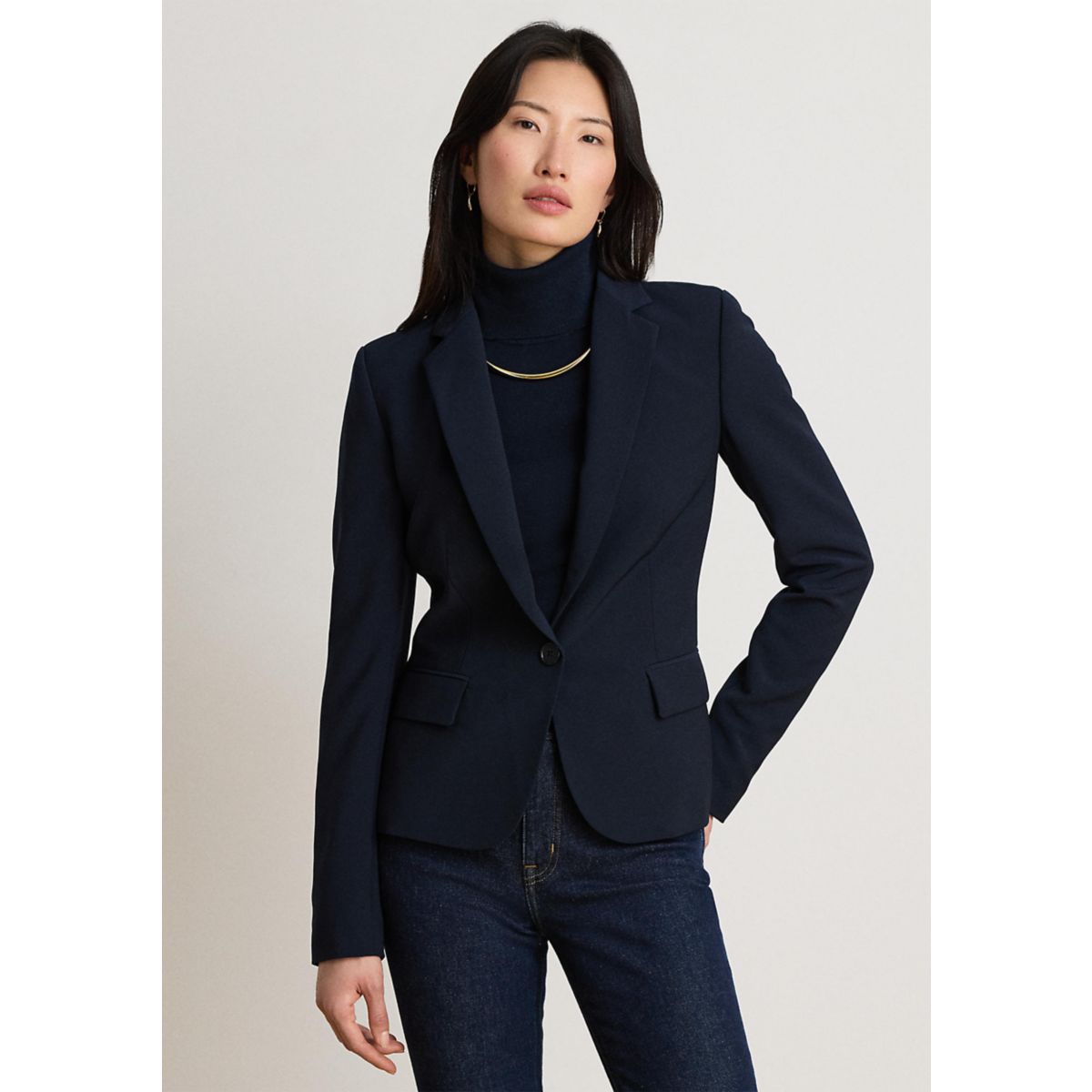 Women's Stretch Crepe Blazer - 1