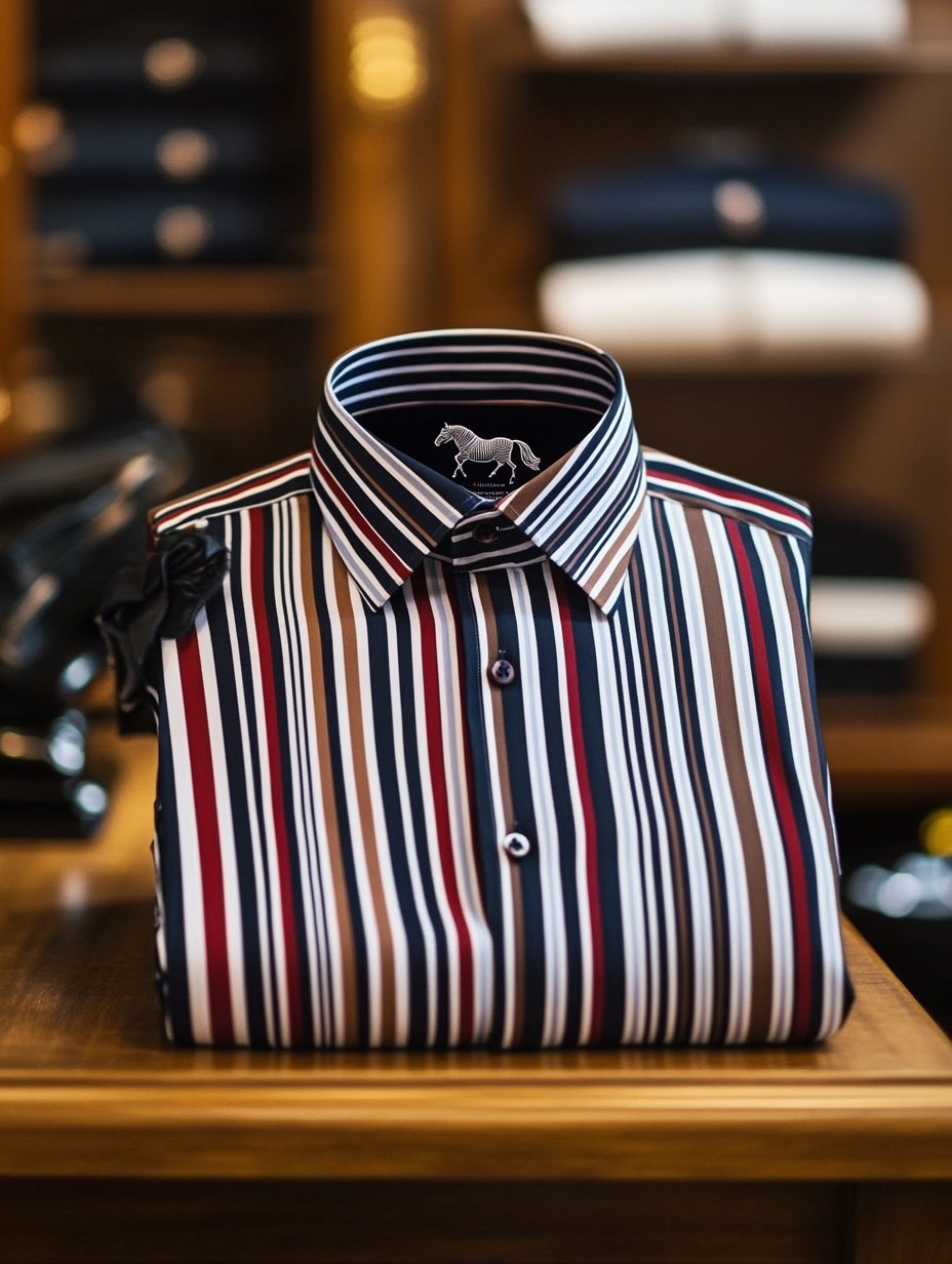 Camisa de lujo ejecutivo de manga larga para hombre