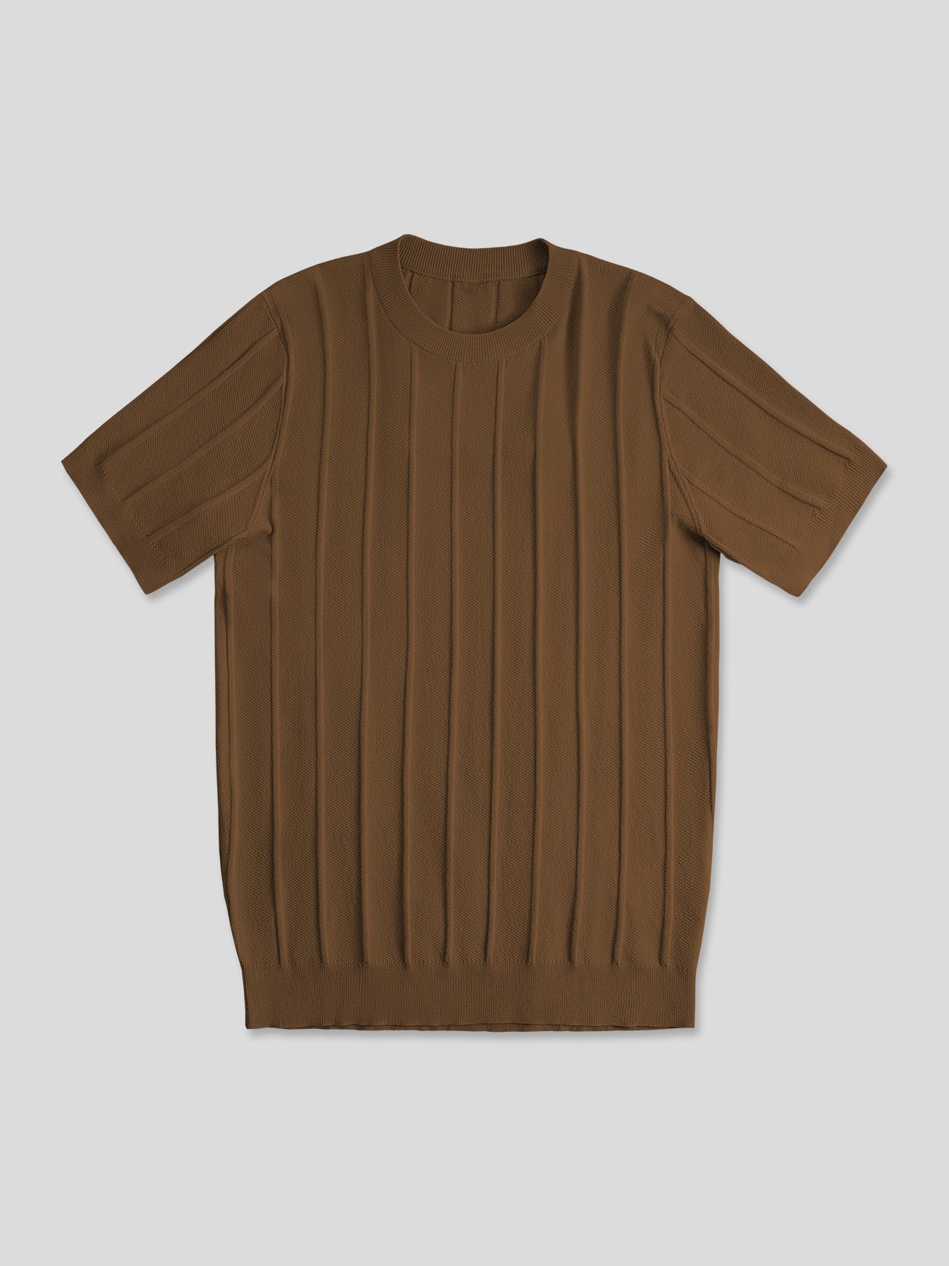 Camiseta Gentletejido transpirable a rayas de manga corta tejidoted