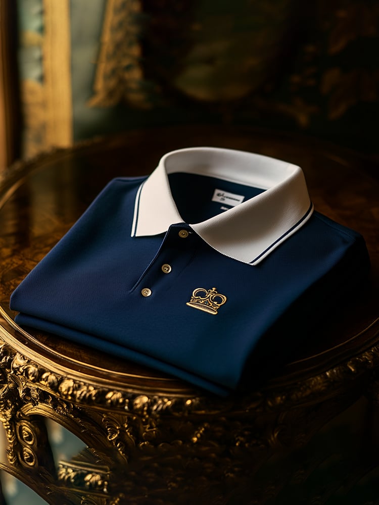 Camisa polo ejecutivo casual Button de manga corta para hombre