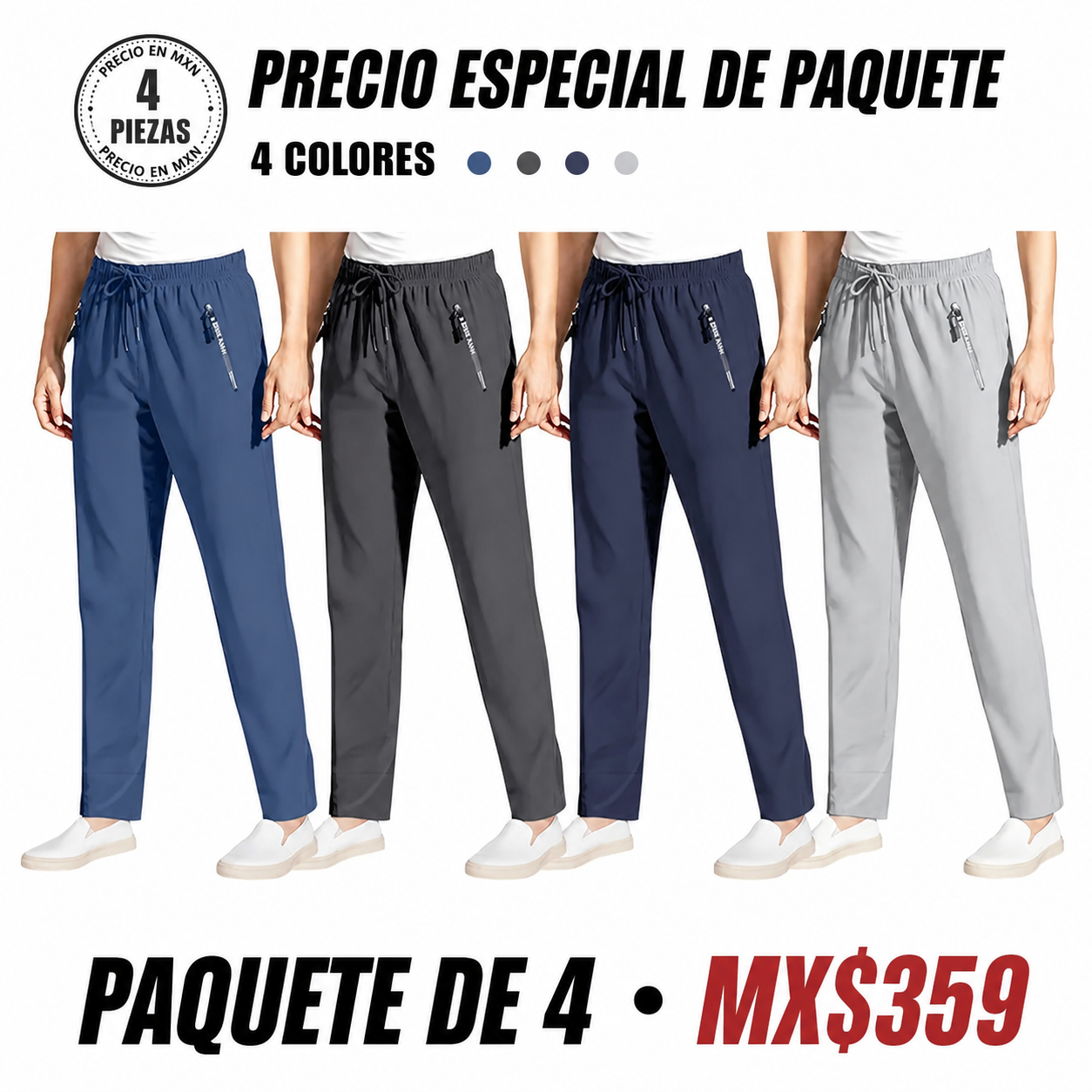 Pantalón casual ultraelástico de tacto fresco para mujer · vista 19