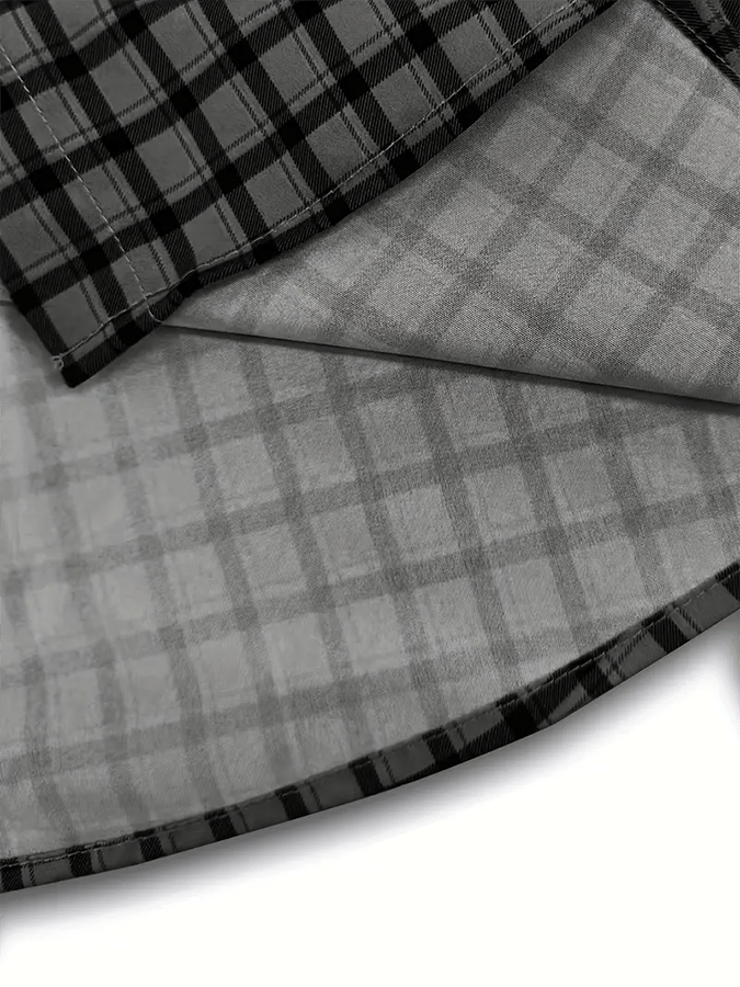 Camisa a cuadros ejecutivo casual para hombre