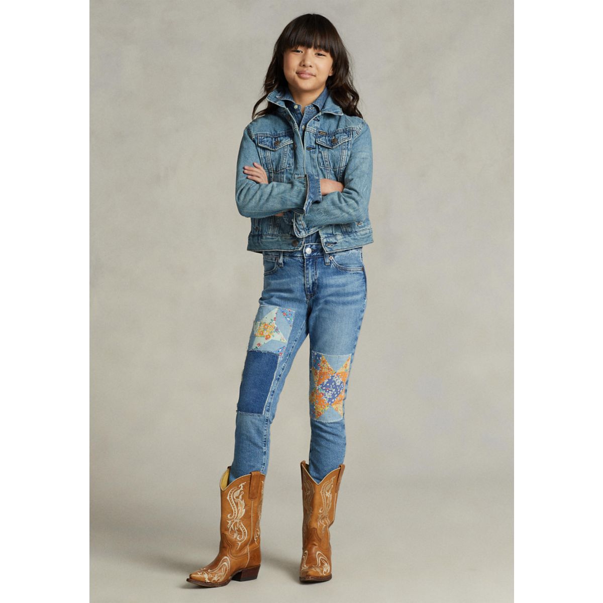 Girls 7-16 Denim Trucker Jacket - 3