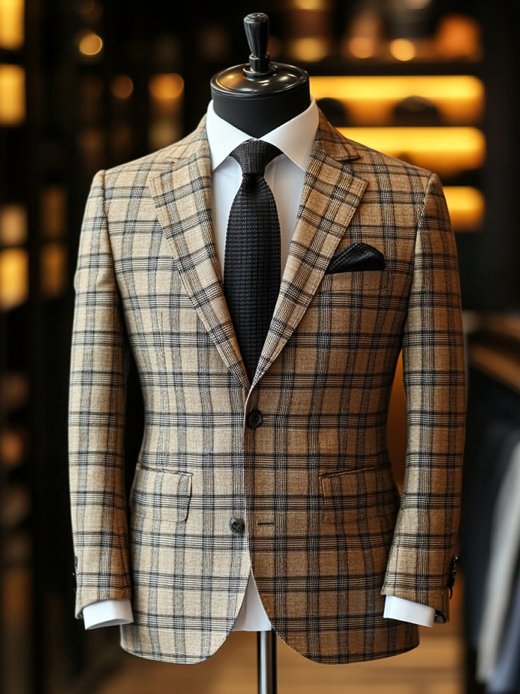 De lujo ejecutivo estampado sacos para hombre