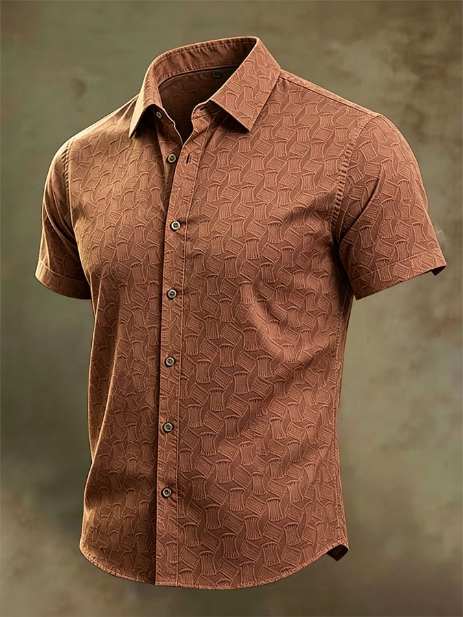 Camisa de manga corta ejecutivo para hombre