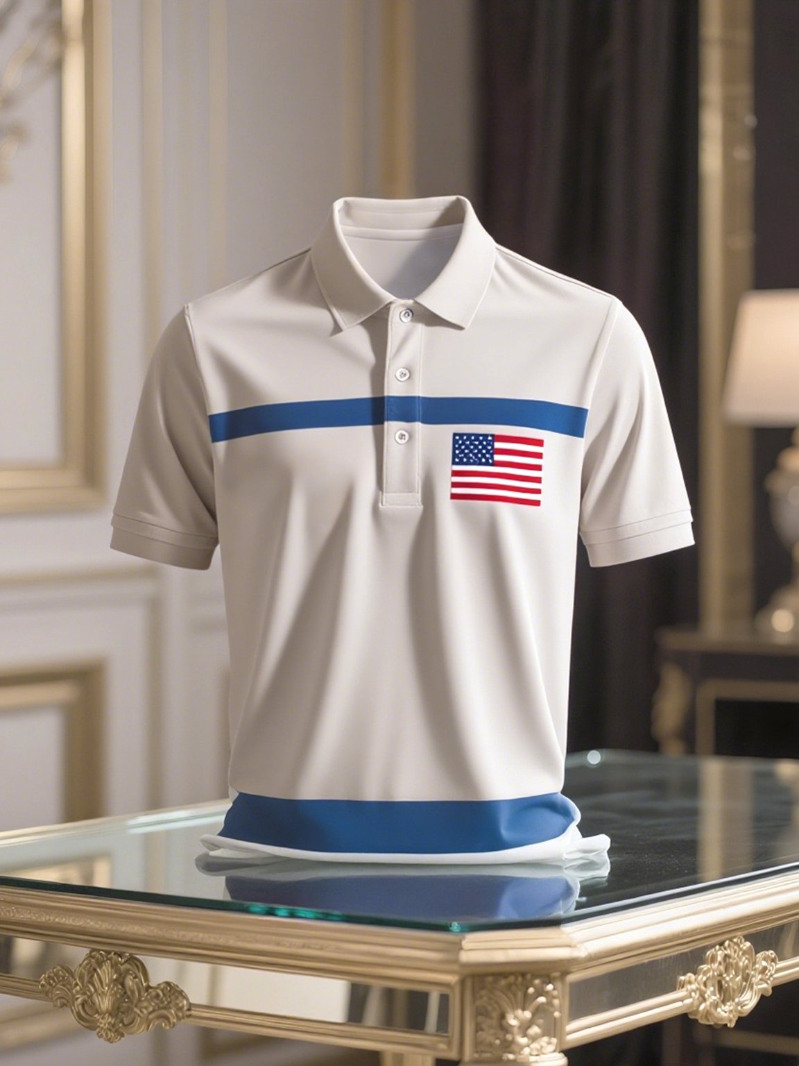 Camisa polo ejecutivo casual Button de manga corta para hombre