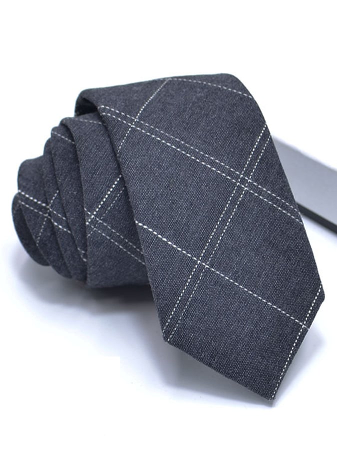 De modaable casual Versatile ejecutivo de algodón And de lino Tie para hombre