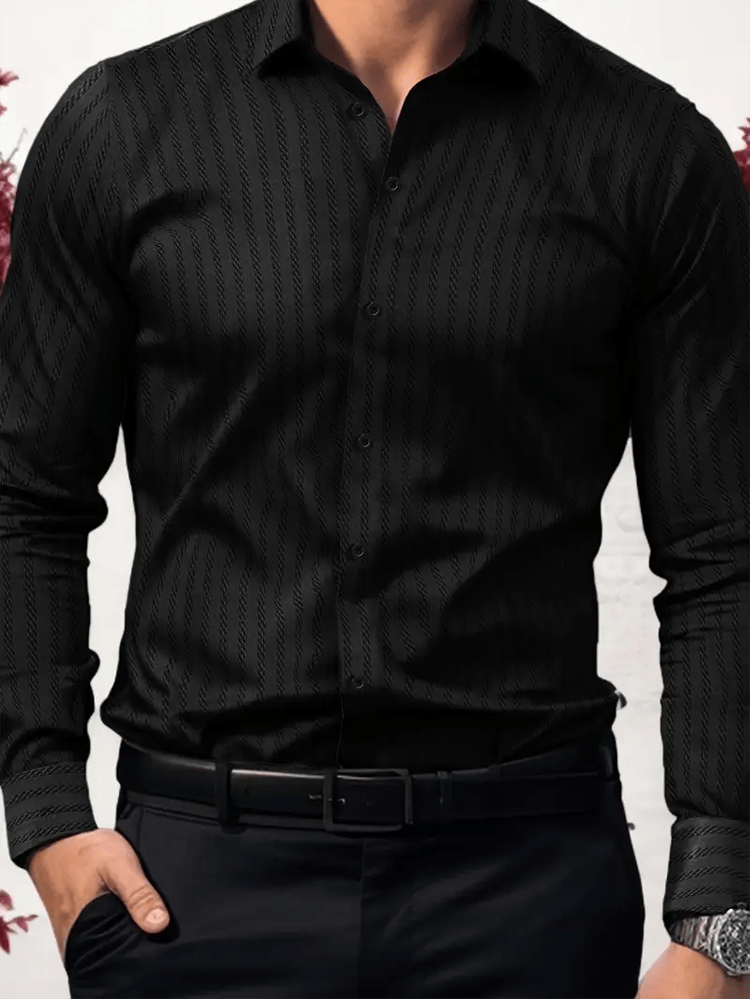 Camisa de lujo ejecutivo de manga larga para hombre