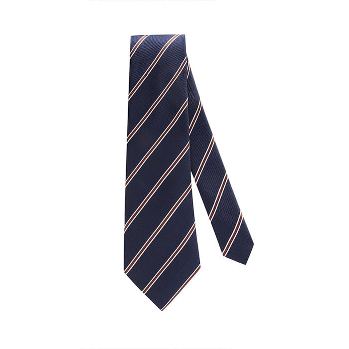 Clásico Tie- rayas Blue & Red