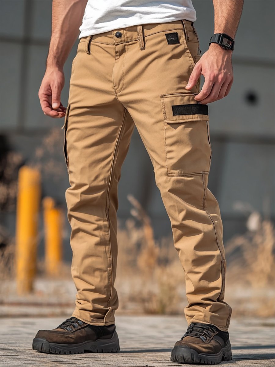 Vintage Multi-bolsillo Overalls para hombre