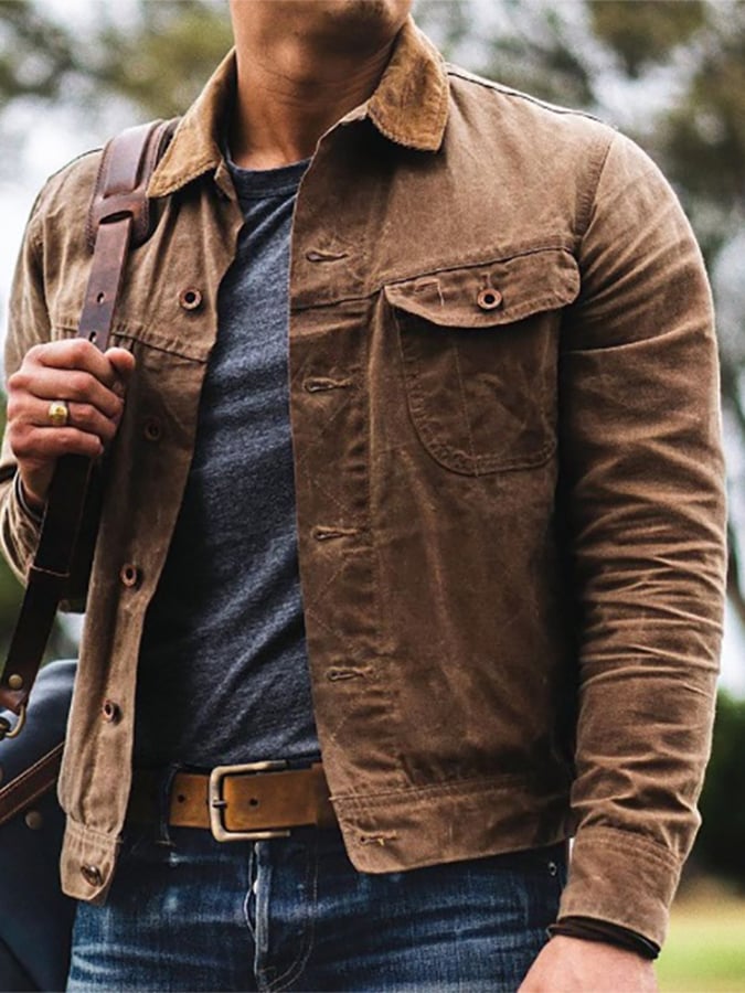 Chaqueta casual Trendy solapa para hombre