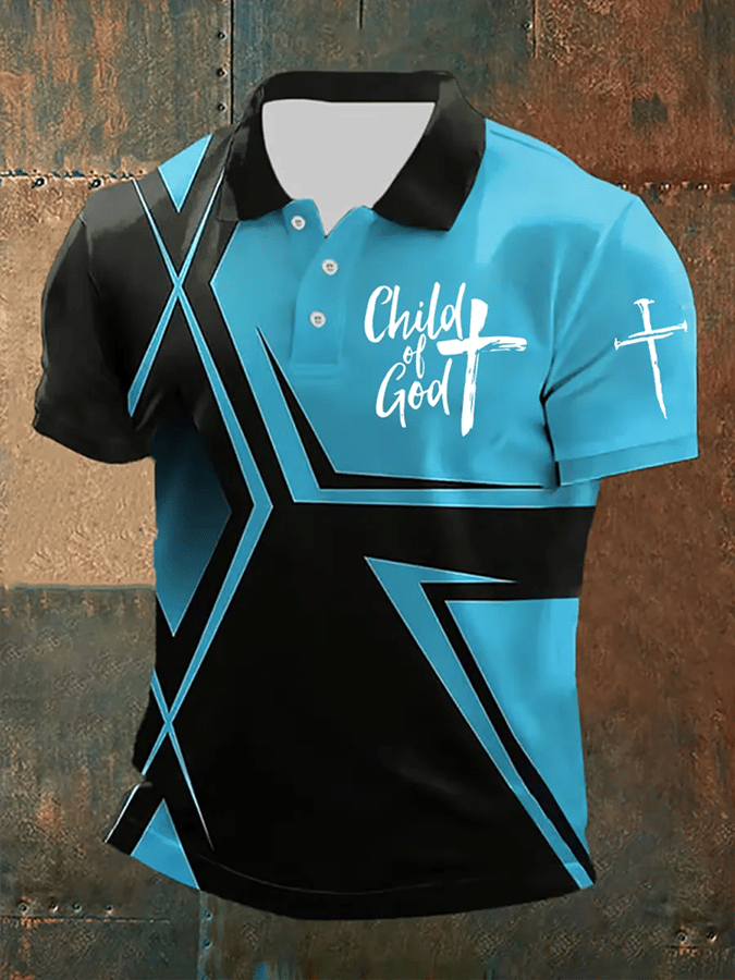 Camisa polo Faith estampado casual para hombre