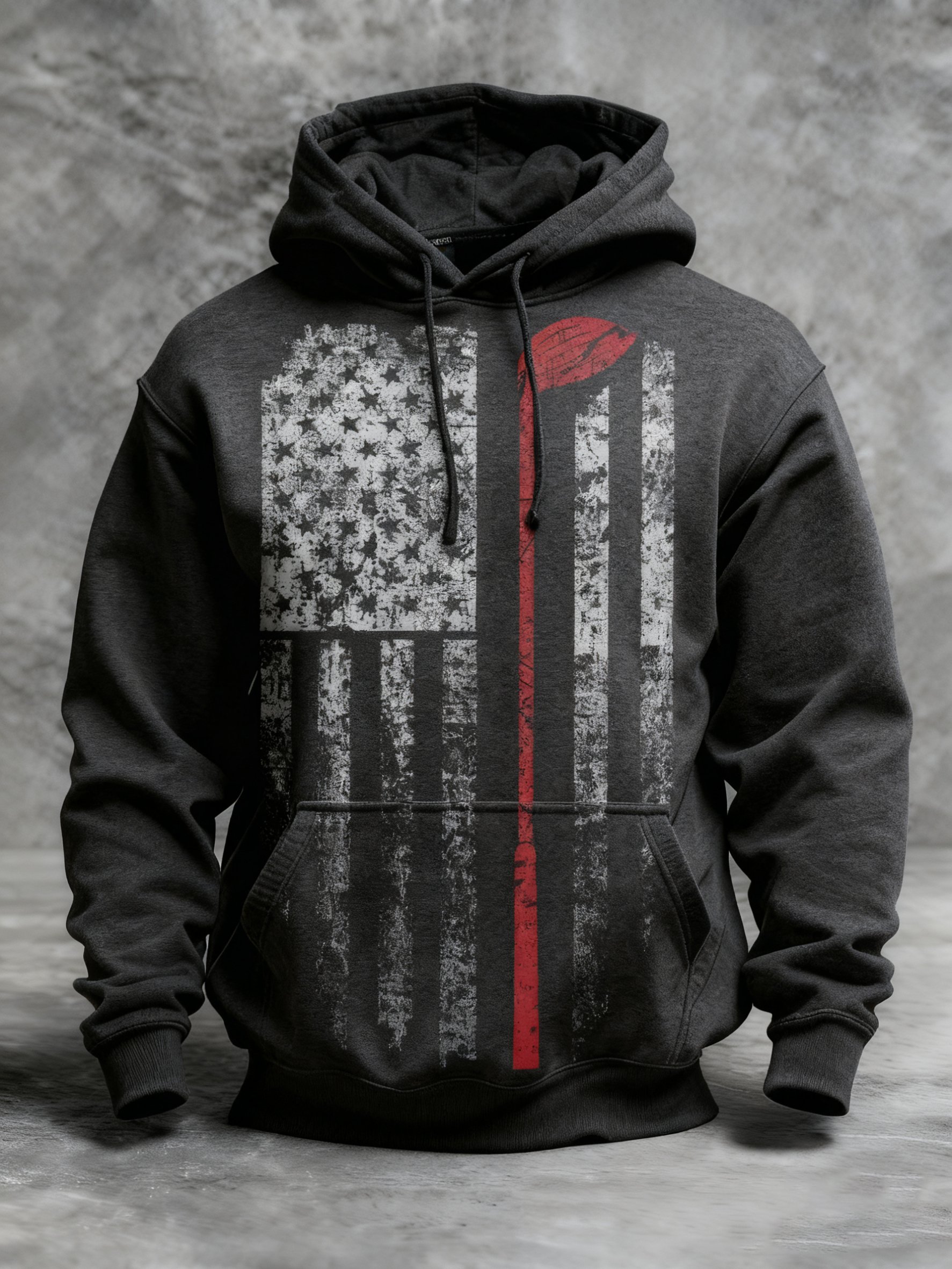 Winter Golf Customer estampado Hooded Top para hombre