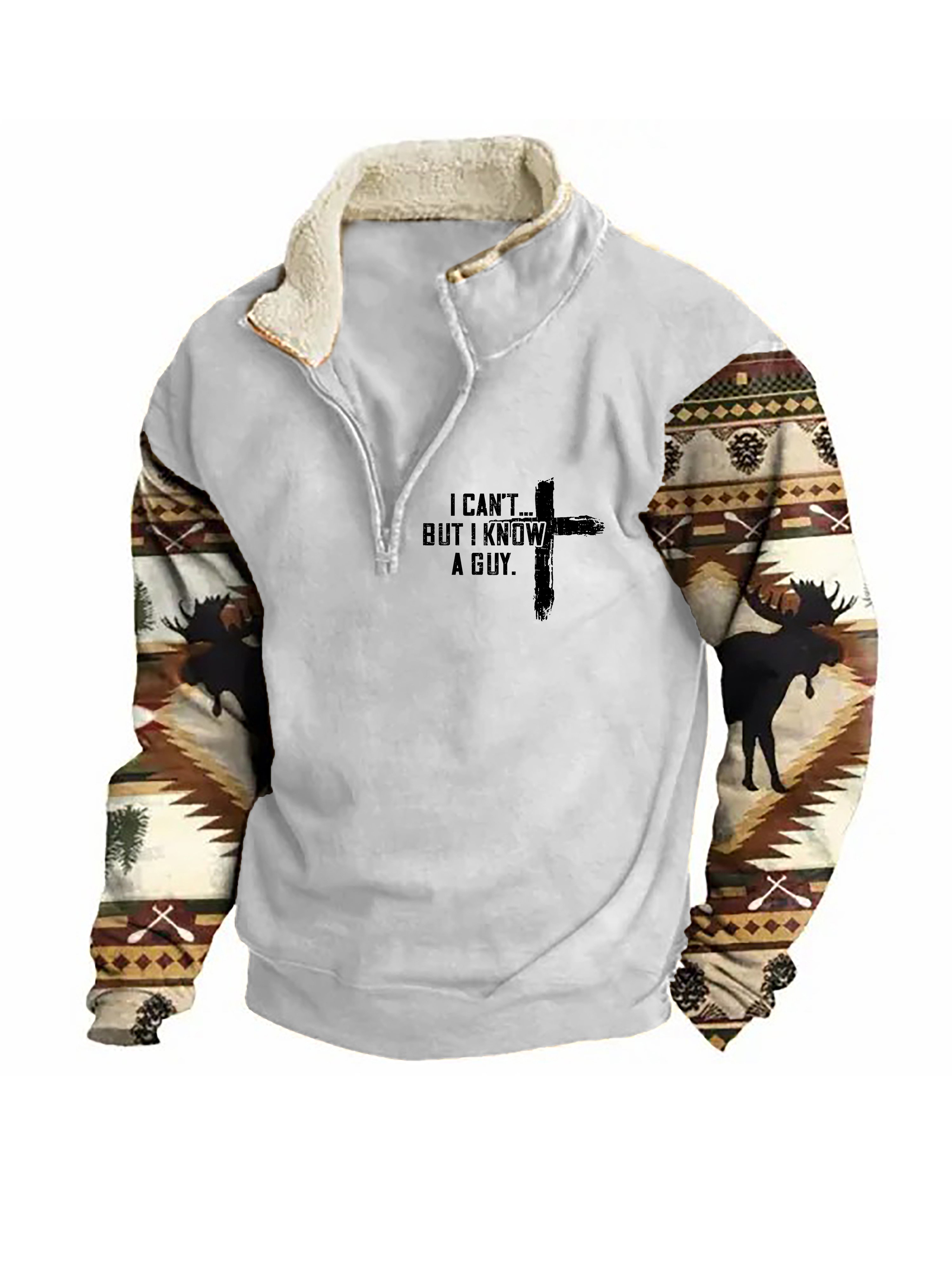 Sudadera I Can't But I Know A Guy Zip Colorblock Stand cuello para hombre