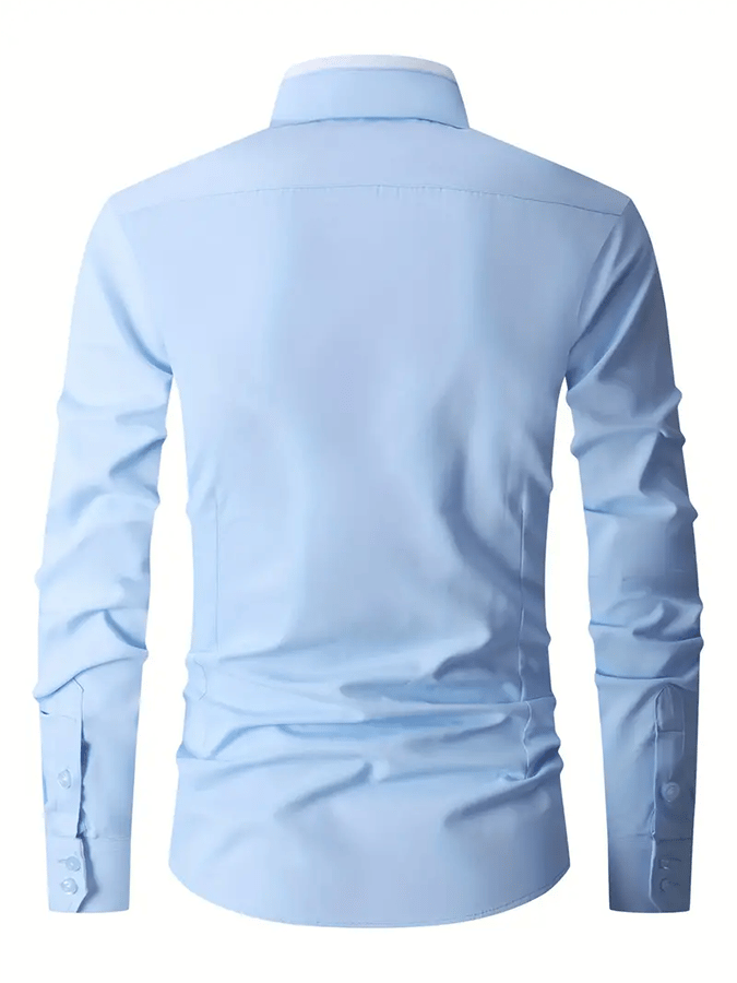 Camisa geométrico Design ejecutivo casual para hombre