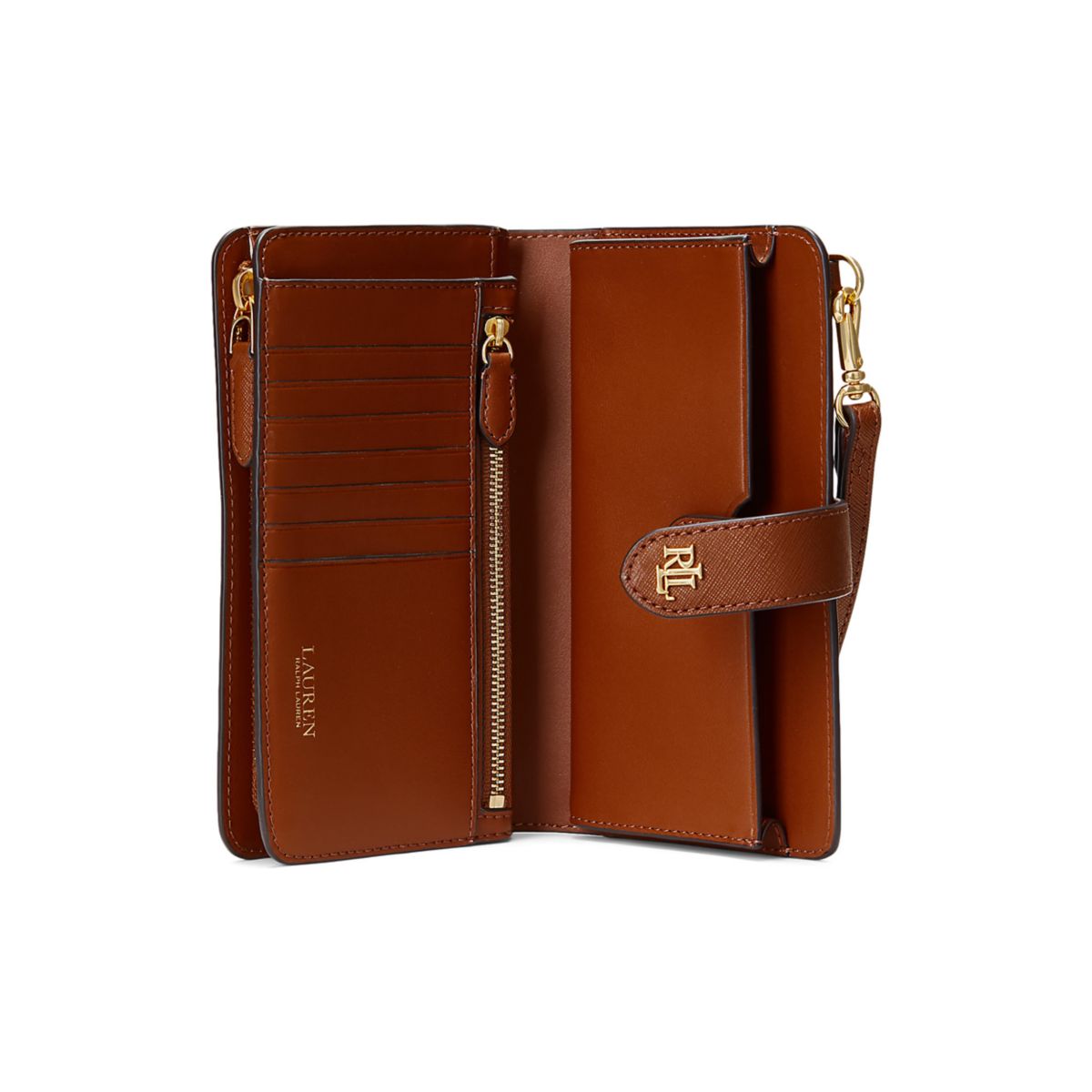Crosshatch Leather Tech Wristlet - 3