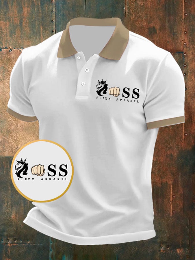 Camisa polo elegantee ejecutivo casual for men in contrasting color