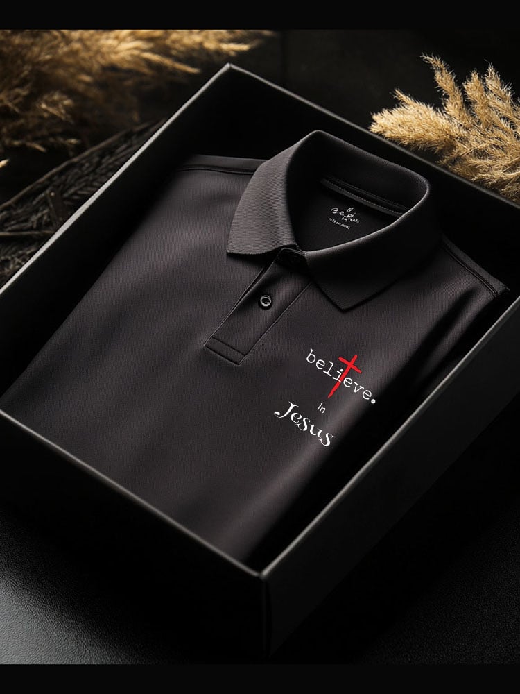 Camisa polo ejecutivo casual Button de manga corta para hombre