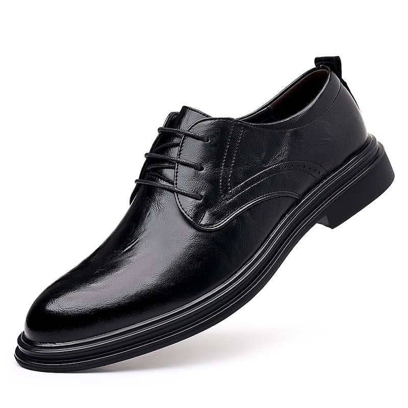 Zapatos ejecutivo casual British Pointed cuero para hombre