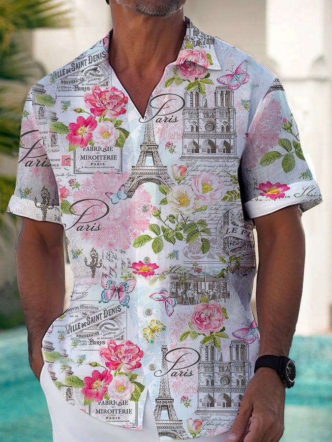 Casual Resort Paris Princamiseta para hombre