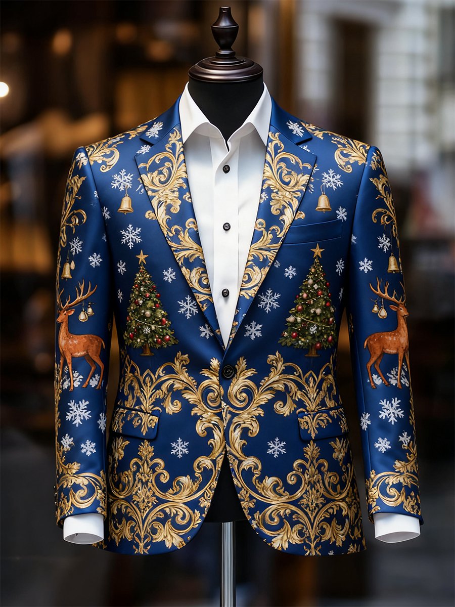 Ejecutivo casual Christmas Suit Outerwear para hombre
